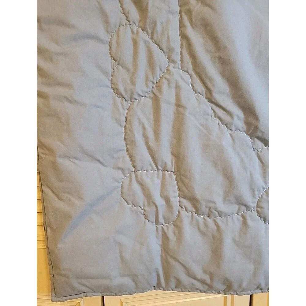 Vintage Baby Comforter Blanket Handmade Bear & Hearts Crib Quilt Nursery 34